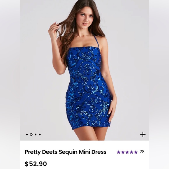 NWT Windsor Pretty Deets Sequin Mini Dress - Medium - Picture 2 of 2